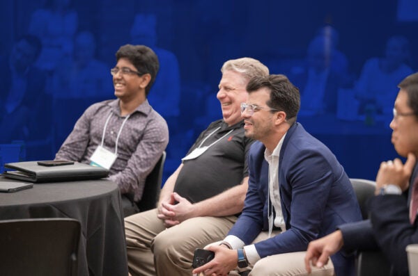 Group of professors at an event