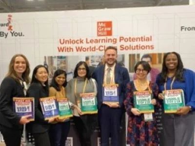 Learn Serve Lead- AAMC Annual Conference (2023)  with  student alumni Joe Geraghtyand  Sarah Russell.  Also picutred, Dr. Euna Chi, Dr. Ani Gangopadhya. Dr. Asra Khan. Dr. Amy Lin and Dr. Claudia Boucher-Berry