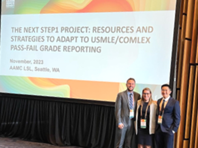 University of Illinois College of Medicine Alum Joseph Geraghty MD, PhD presenting at annual AAMC Learn Serve Lead conference, November 2023