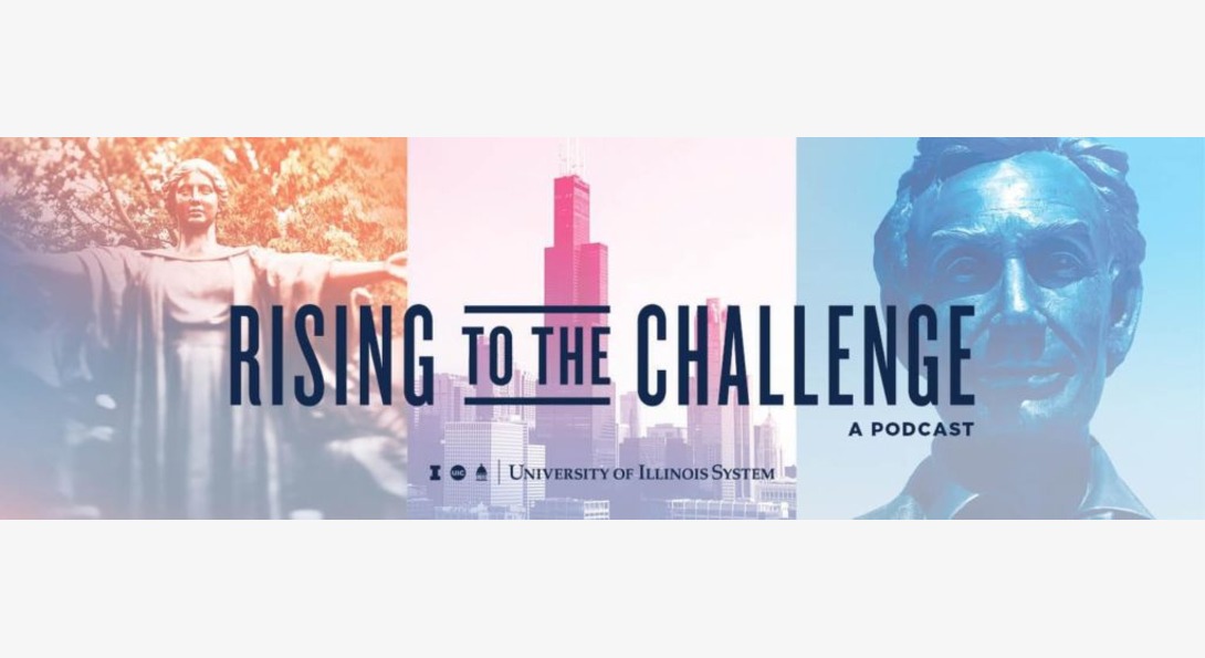 university of Illinois System “Rising to the Challenge” podcast features Dr. Richard Novak on vaccine trials.