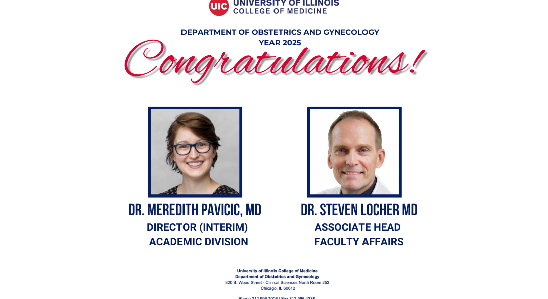 Dr. Meredith Pavicic and Dr. Steven Locher