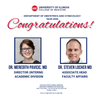 Dr. Meredith Pavicic and Dr. Steven Locher
                  