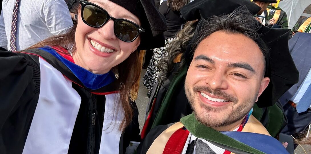Graduation Day for Julian  (MD) and Morgan (MD/PhD)