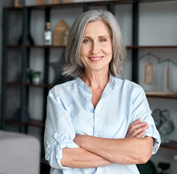 An older women posing 